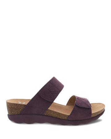 Compensées Dansko Maddy Milled Nubuck Femme Violette | FR 552FDN